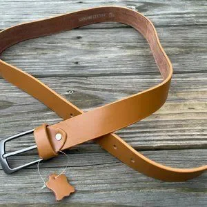 Leather Waistband handmade Genuine Leather Men Belt Pin Buckle Size 38-39 inches Handmade Belt Brow Genuine Leather Waistband Unisex Pin  main image 4